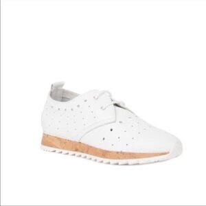 ATELIER lisbet white leather platform sneakers size 8